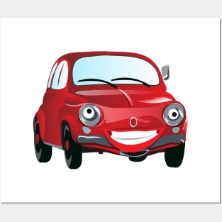 Car Cartoon Posters and Art